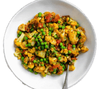 Caullflower Potatoes Peas