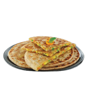 Cheese And Onion Paratha (2pcs)